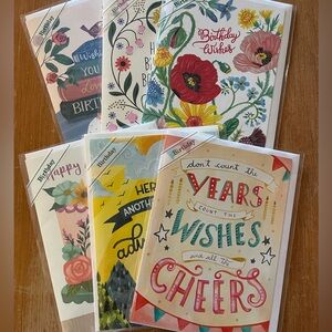 Set of 10 Trader Joe’s Birthday and Blank Cards NIP